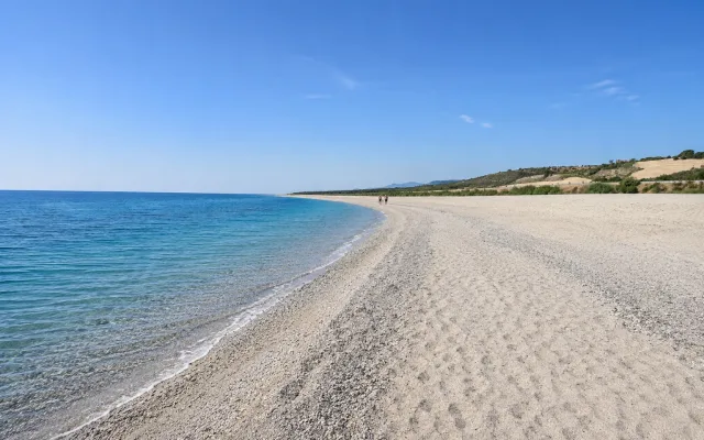 Stignano nudist beach in autumn
