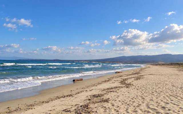 Is Benas nudist beach in San Vero Milis, Sardinia