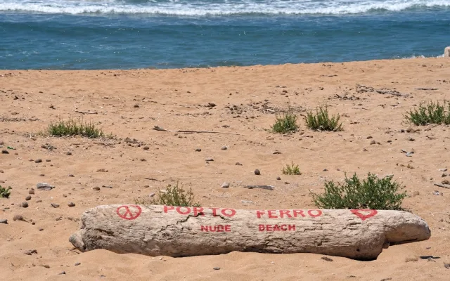 Porto Ferro nudist beach in Sassari