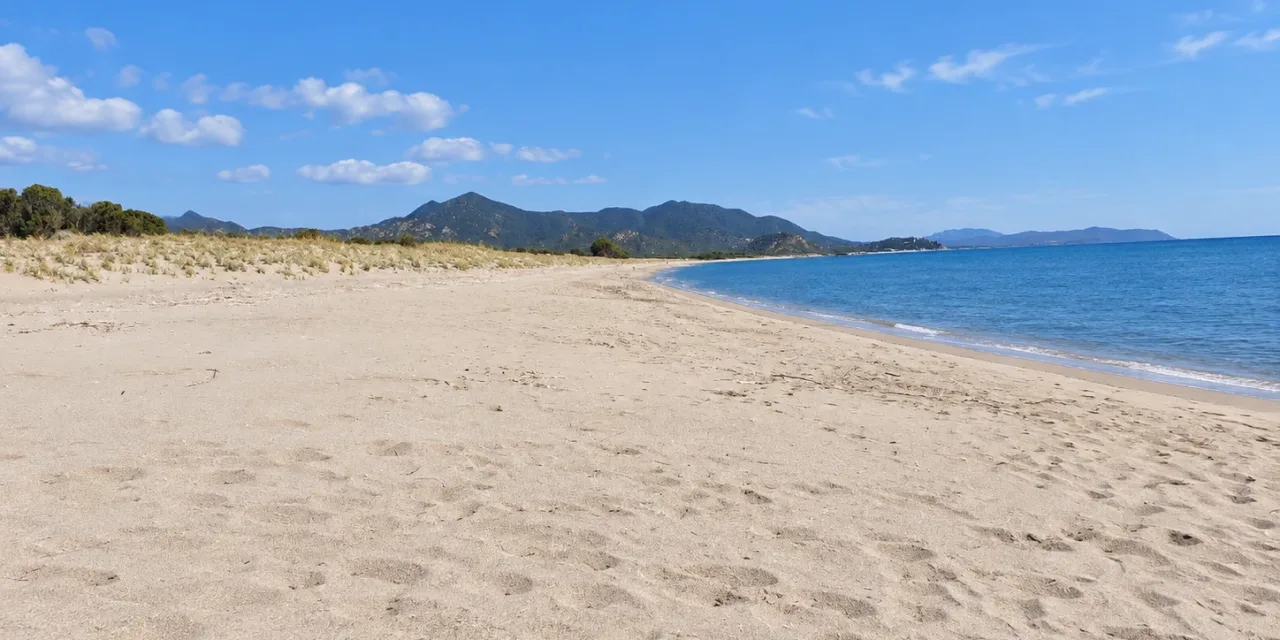 Vista completa della Spiaggia nudista Feraxi