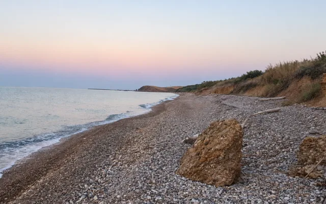 Mottagrossa nudist beach in Vasto, Abruzzo